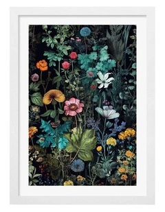 Australian Made Meadow Flowers 11 Art Print White Frame