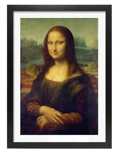 Australian Made Mona Lisa Art Print Black Frame
