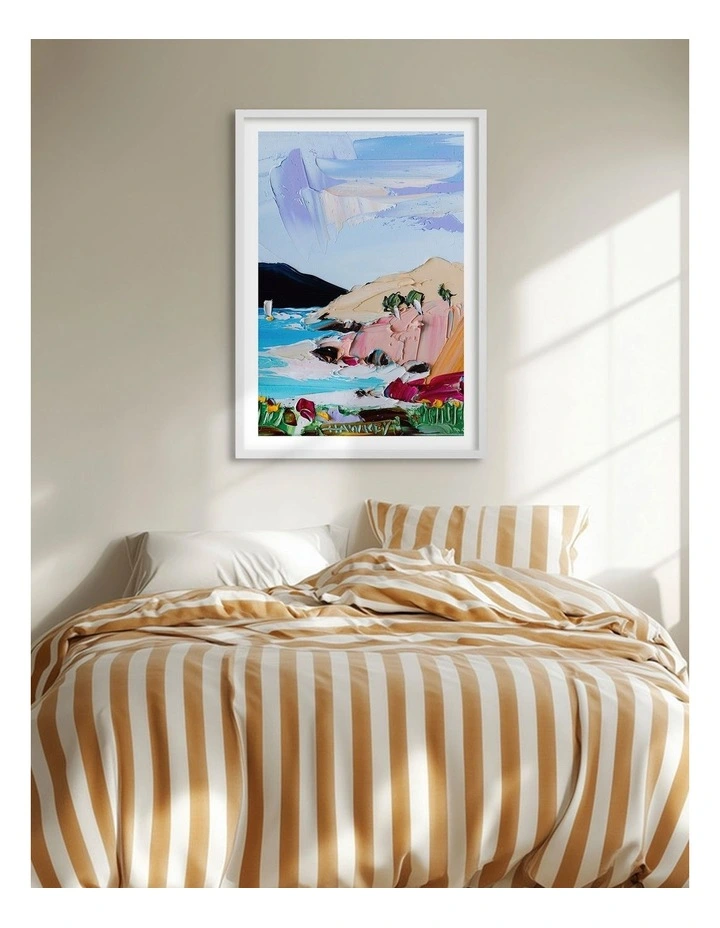 Australian Made Sailing Liza Art Print White Frame image 2