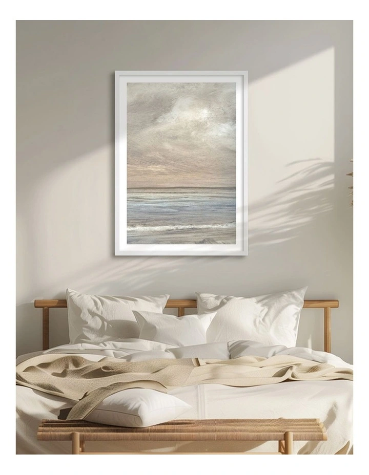 Australian Made Sandy Bay 2 Art Print White Frame image 2