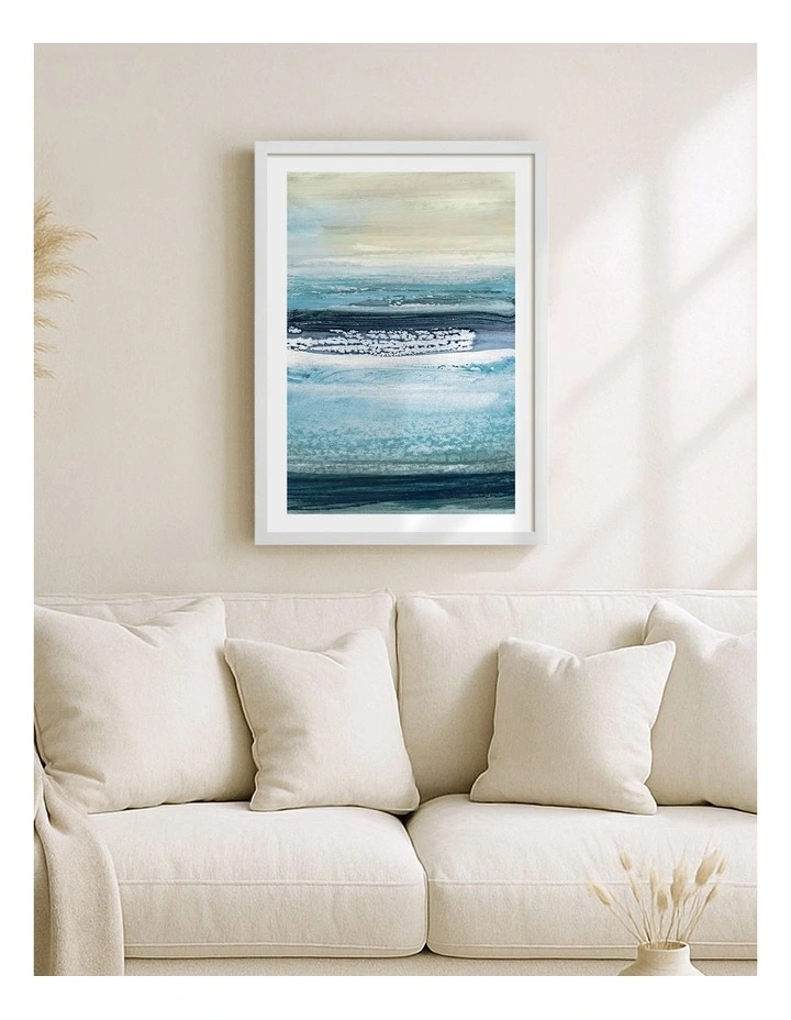 Australian Made Splashed Art Print White Frame image 2