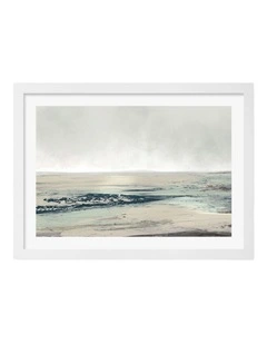 Australian Made Tundra Art Print White Frame