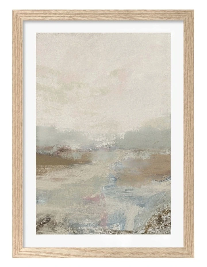 Australian Made Twilight Reverie Art Print Natural Frame image 1