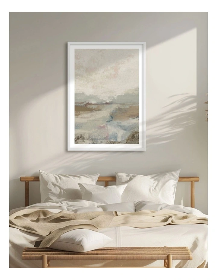 Australian Made Twilight Reverie Art Print White Frame image 2