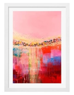 Australian Made Dreamy Horizon Art Print White Frame