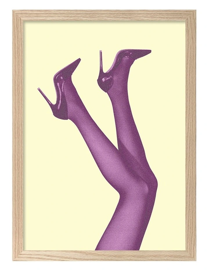 Australian Made Kick Up Your Heels 5 Art Print Natural Frame image 1