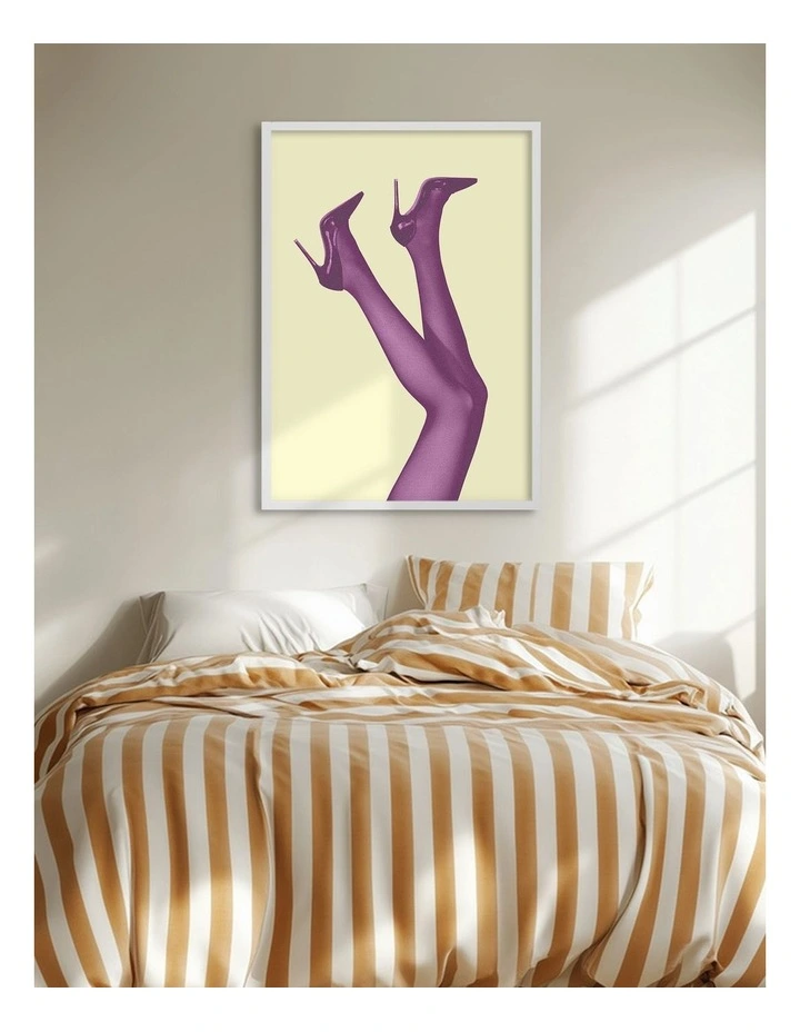 Australian Made Kick Up Your Heels 5 Art Print White Frame image 2