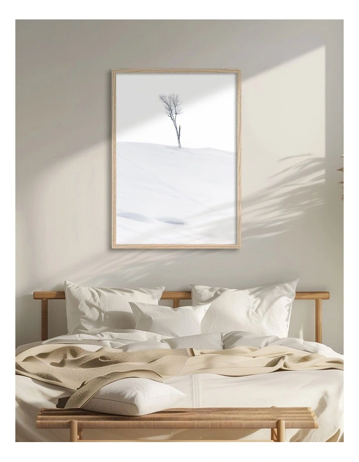 Australian Made Lonely At Top Art Print Natural Frame image 2