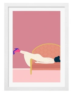 Australian Made Maddies Mood Art Print White Frame