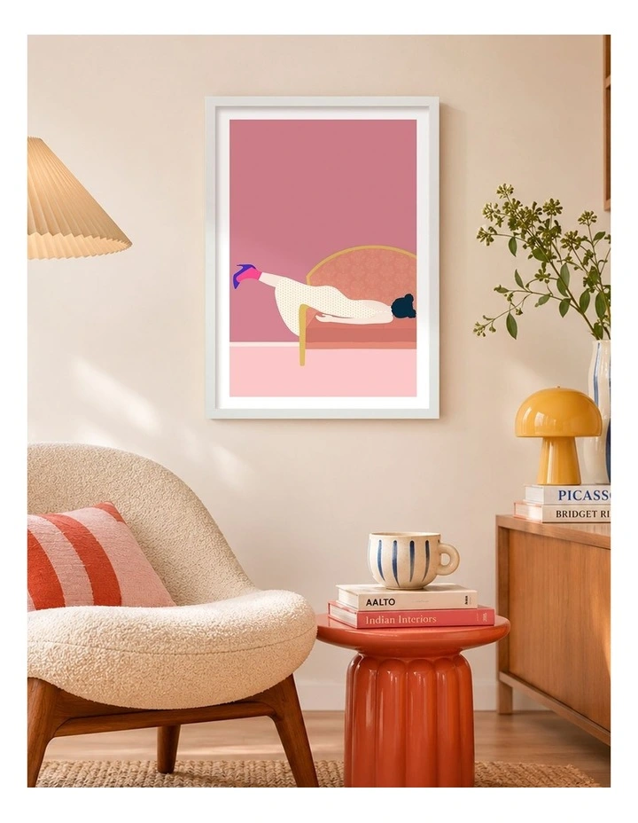 Australian Made Maddies Mood Art Print White Frame image 2