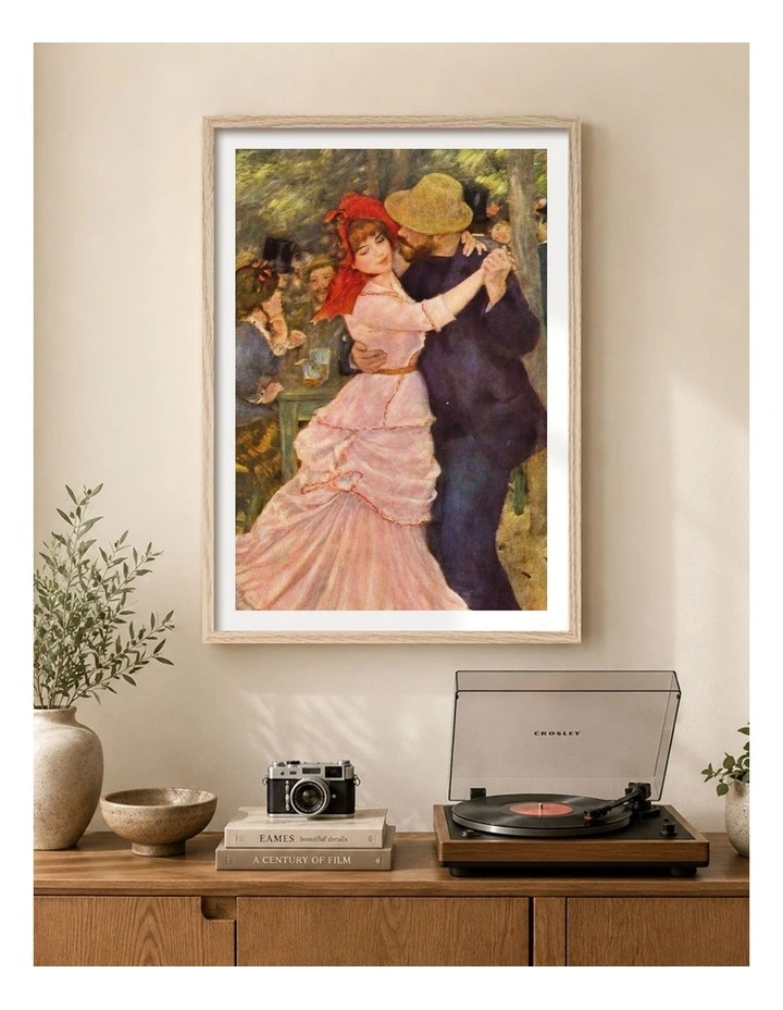 Australian Made Renoir Dance at Bougival Black Frame image 2