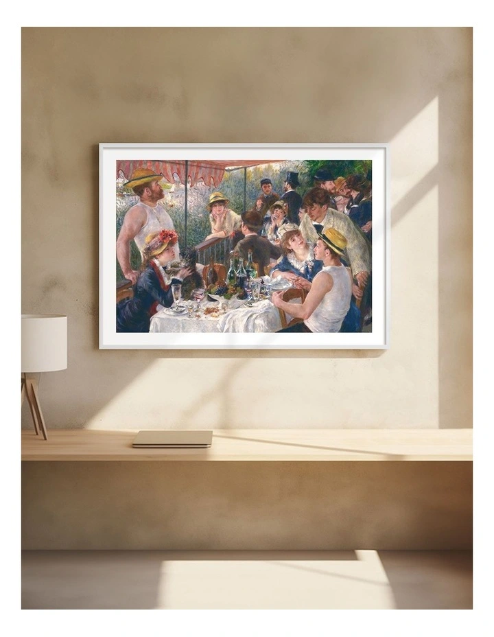 Australian Made Renoir Luncheon of the Boating Party Art Print White Frame image 2