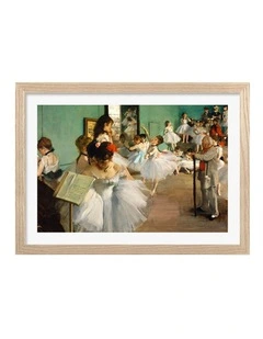 Australian Made The Dance Class Edgar Degas Art Print Natural Frame