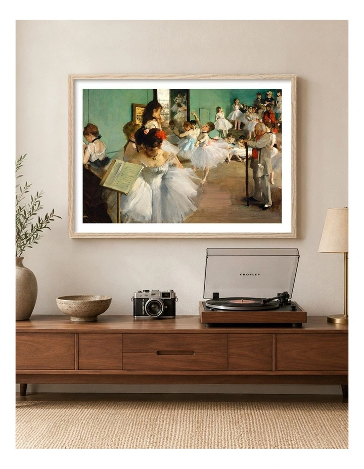 Australian Made The Dance Class Edgar Degas Art Print Natural Frame image 2