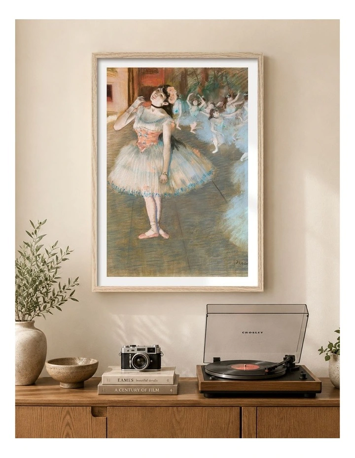 Australian Made The Star Edgar Degas Art Print Natural Frame image 2