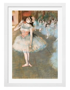 Australian Made The Star Edgar Degas Art Print White Frame