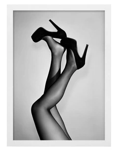 Australian Made Velvet Pumps Art Print White Frame