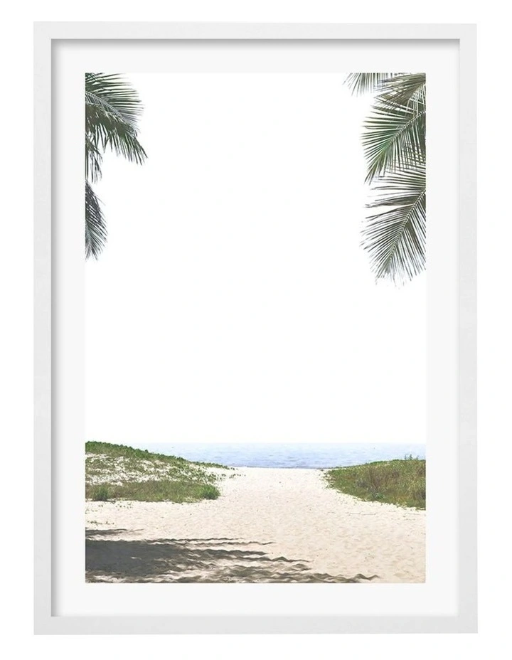 Ocean Escape Art Print A2 White Frame Australian Made image 1