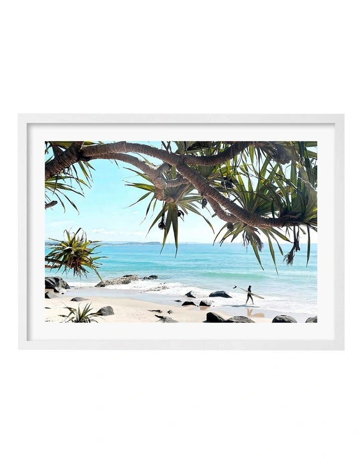 Ocean View Art Print A2 White Frame Australian Made image 1