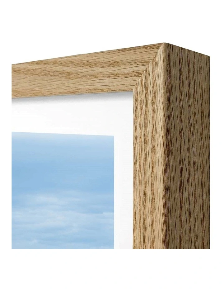 Australian Made Surfboard Wall Art Print A2 Frame in Natural image 2