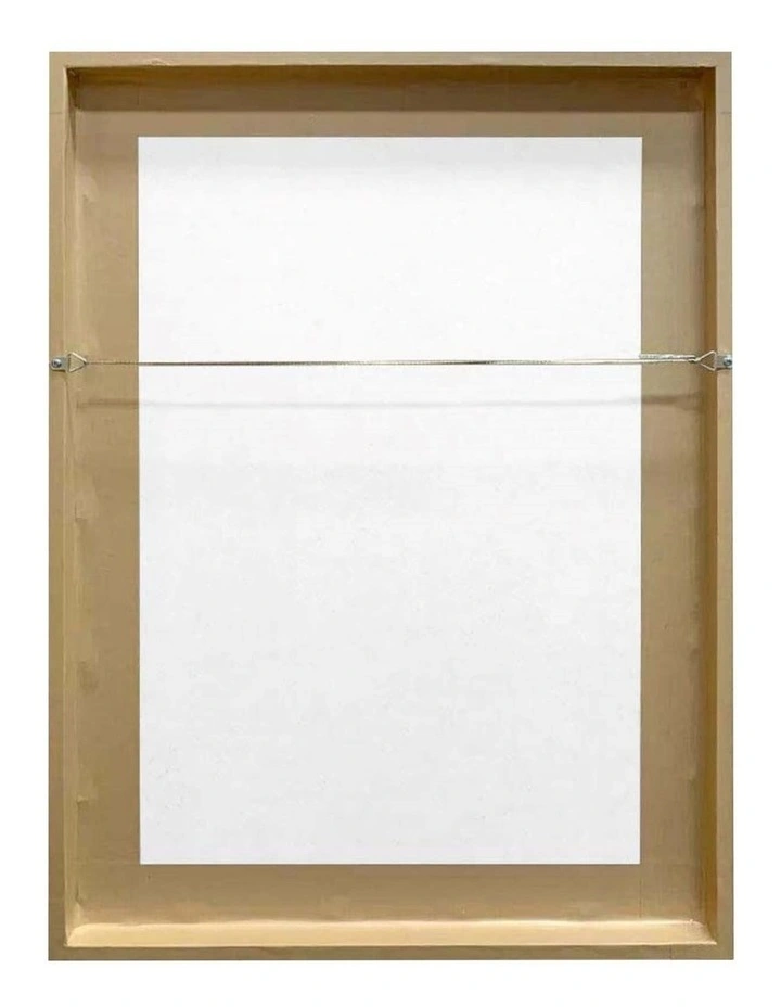 Wategos Beach Stairs Art Print A2 in Natural Frame image 4