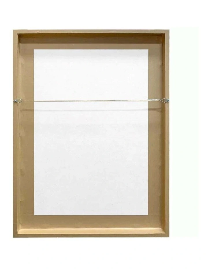 Silhouette Branch Leaves Night Art Print A2 Natural Frame White Border image 4