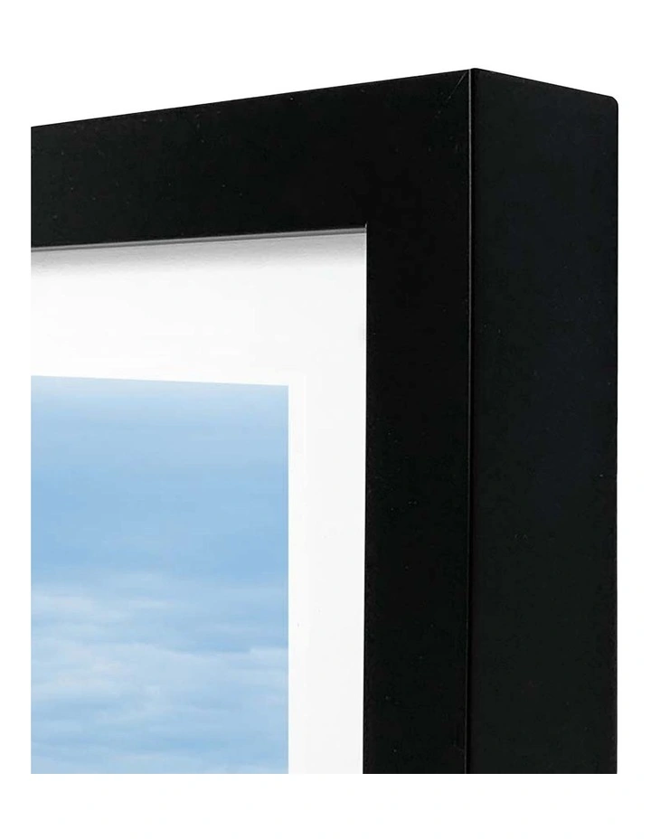 Australian Made Silhouette Branch Leaves Day Art Print A3 in Black Frame image 3