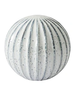 August Decorative Ball D12X11.5cm in Grey