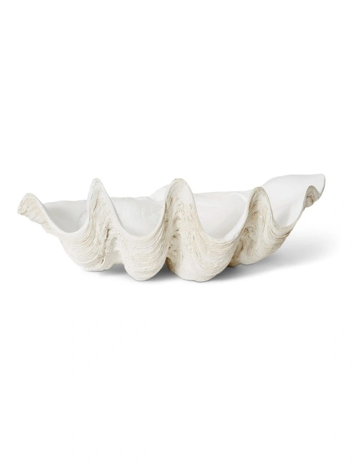 Clam Shell Large Sculpture in Off White image 2