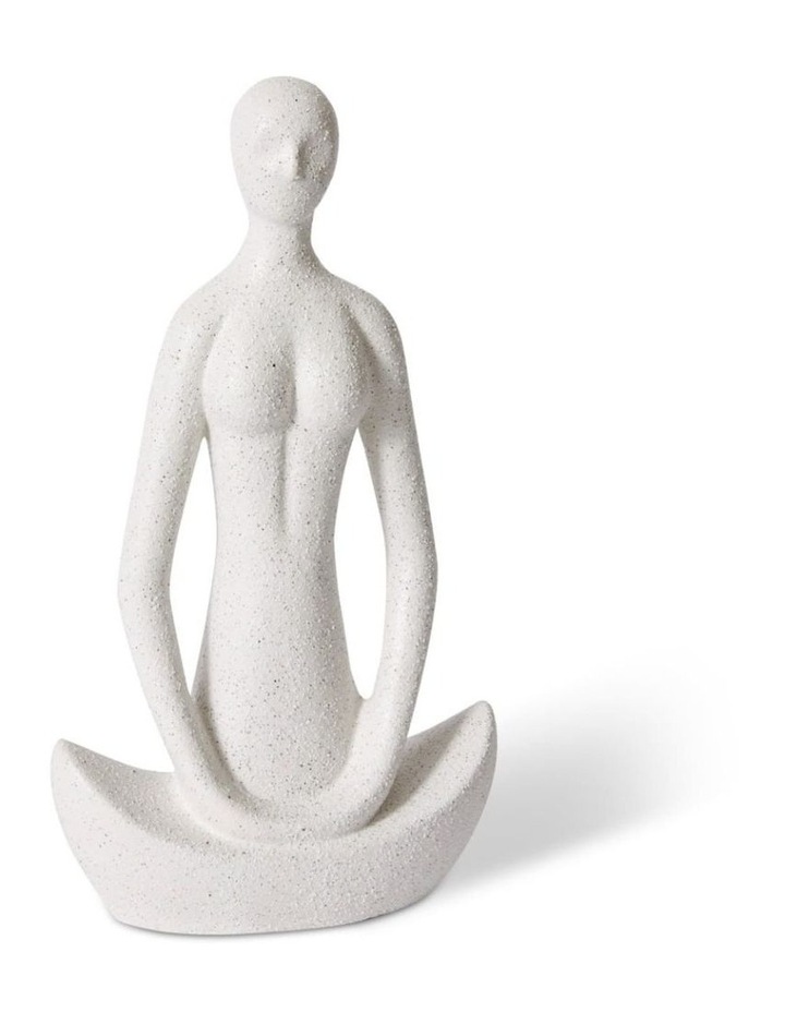 Meditation Sculpture 34cm in White image 1