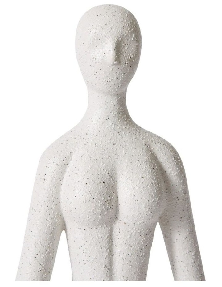 Meditation Sculpture 34cm in White image 2