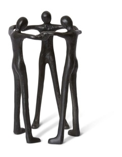 Friendship Sculpture 36cm in Black