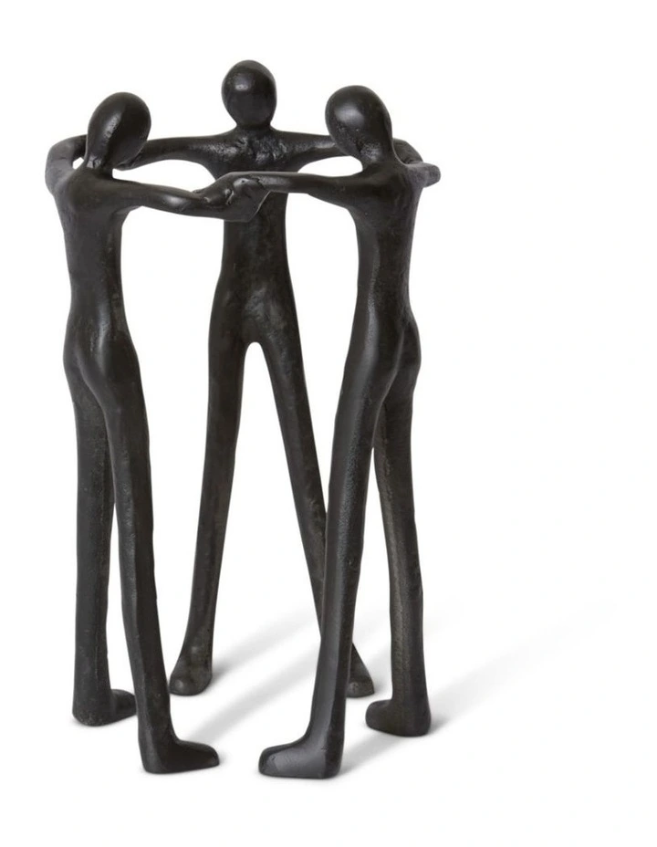 Friendship Sculpture 36cm in Black image 2