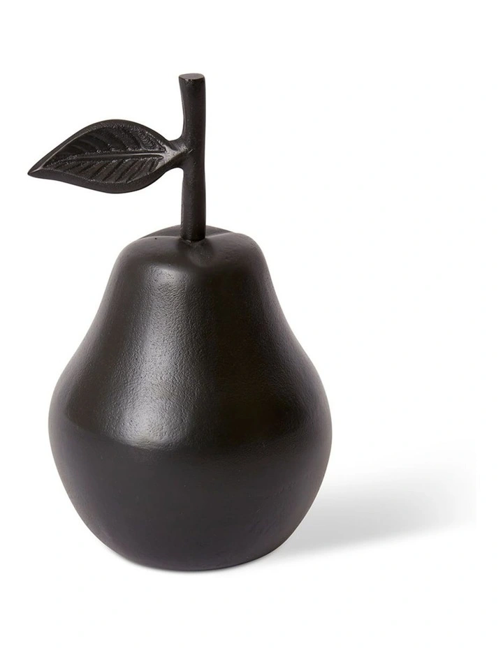 Pear Sculpture 22cm in Black image 1