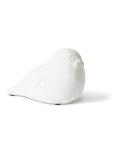 Seal Sculpture Small 10cm in White