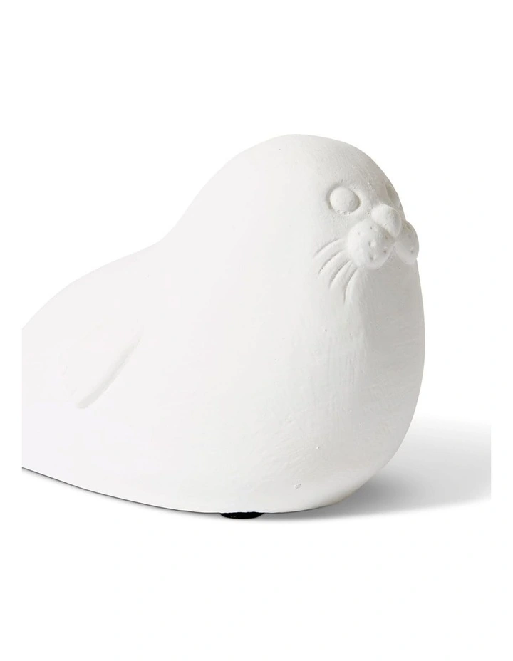 Seal Sculpture Small 10cm in White image 2