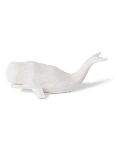 Whale Sculpture 31cm in White
