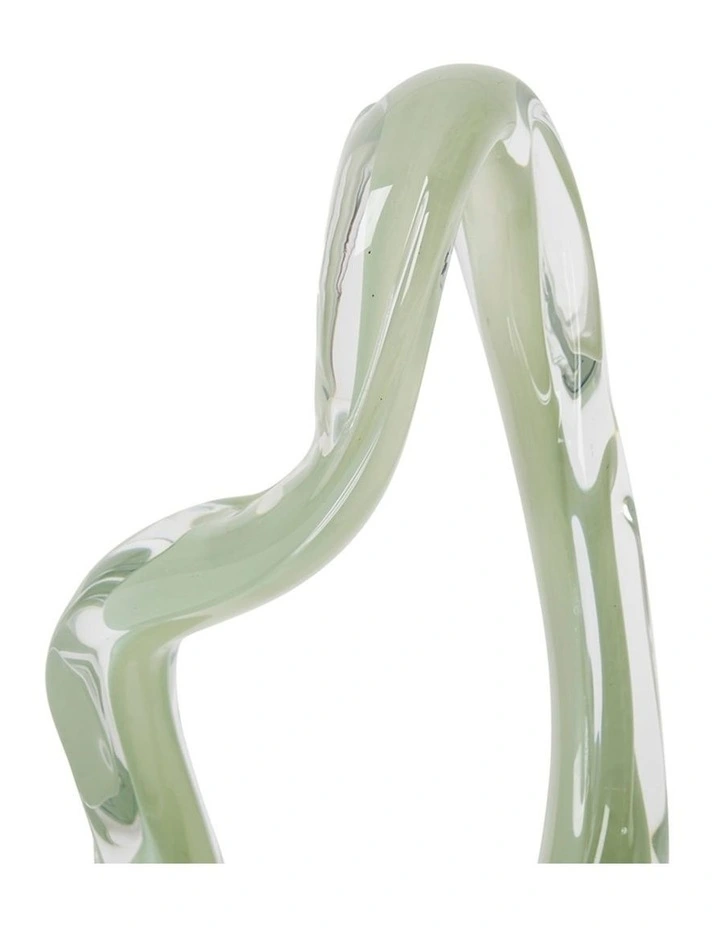 Hyder Sculpture in 35cm Sage and Clear image 2
