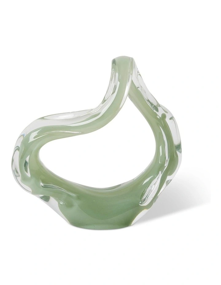 Hyder Sculpture 24cm in Sage and Clear image 1