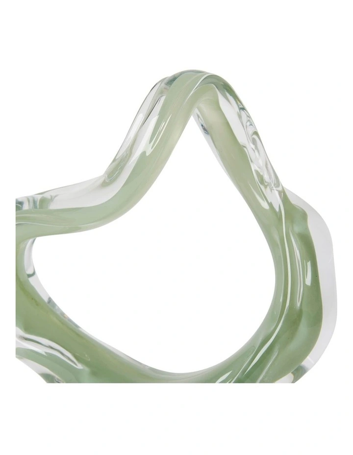Hyder Sculpture 24cm in Sage and Clear image 2