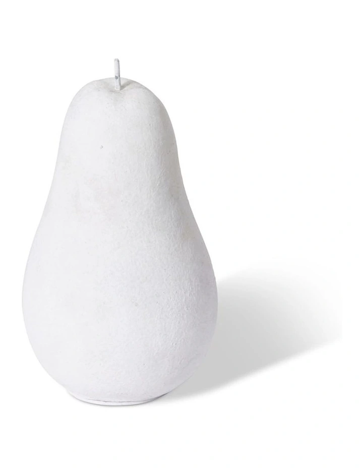 Pear Sculpture 18cm in White image 1