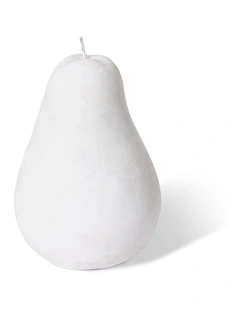 Pear Sculpture 22cm in White