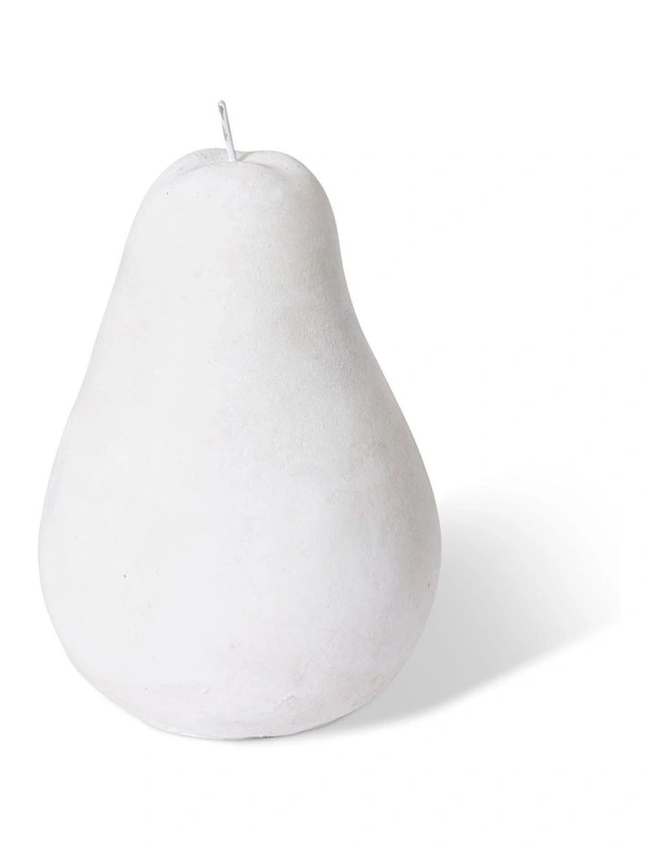 Pear Sculpture 22cm in White image 1