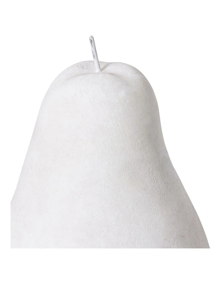 Pear Sculpture 22cm in White image 2
