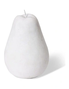 Pear Sculpture 28cm in White