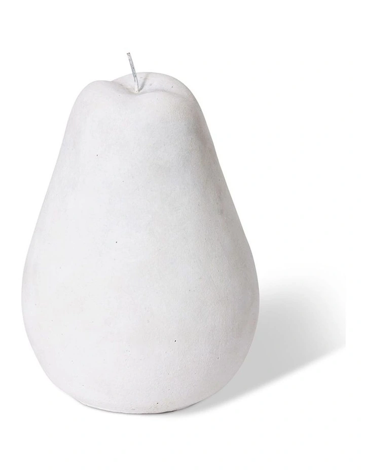 Pear Sculpture 28cm in White image 1