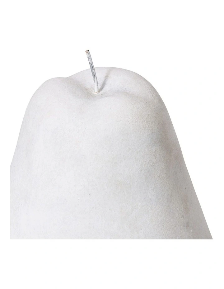 Pear Sculpture 28cm in White image 2