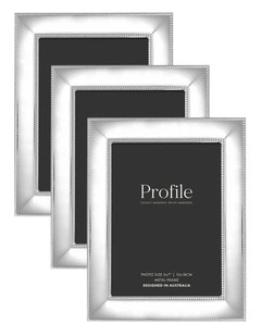 Romance Metal Photo Frame 5x7 (3 Pack) in Silver