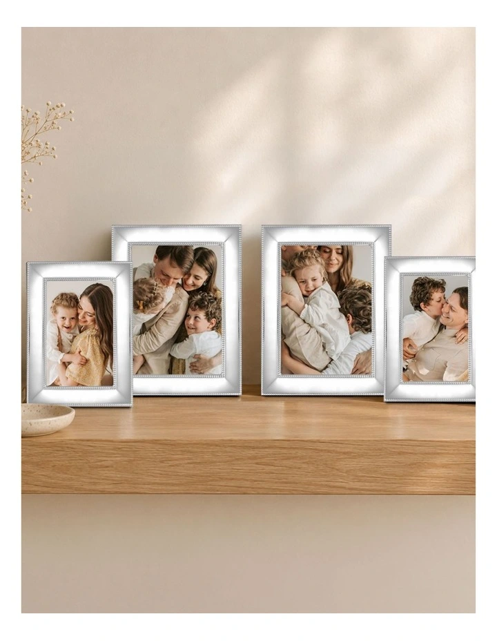 Romance Metal Photo Frame Mixed Sizes Bundle (4 Pack) in Silver image 2