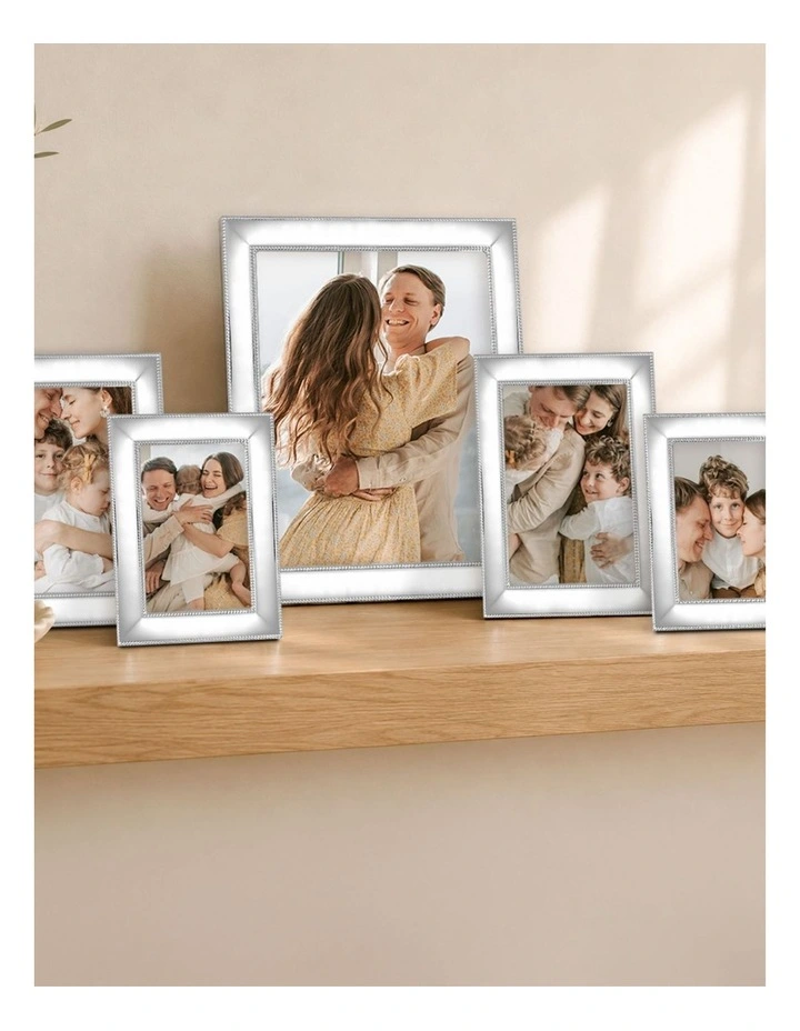 Romance Metal Photo Frame Mixed Sizes Bundle (5 Pack) in Silver image 2
